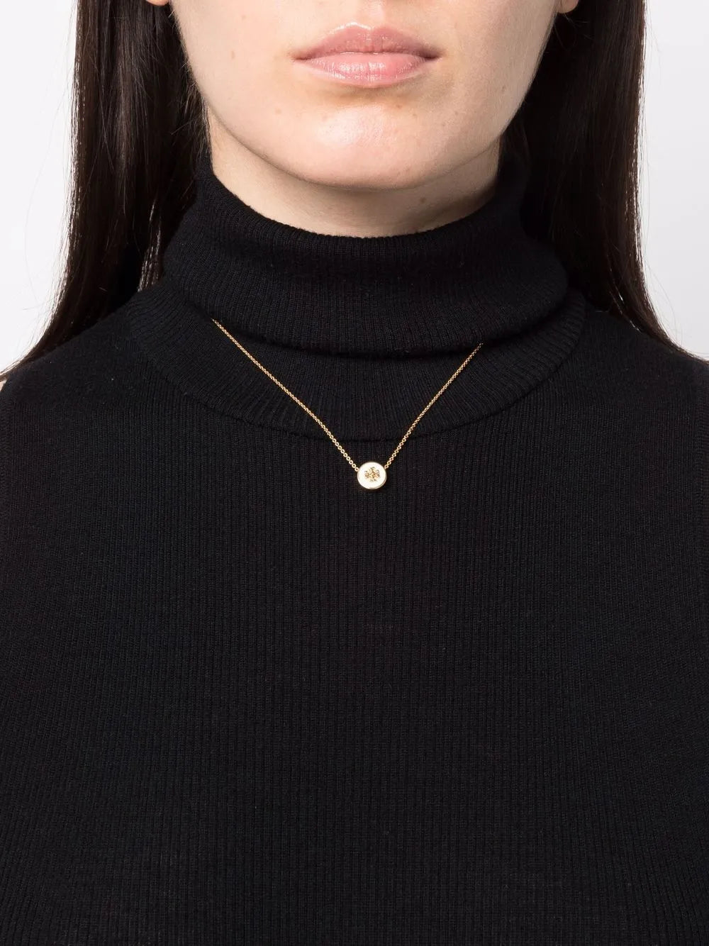 Kira enamel pendant necklace
