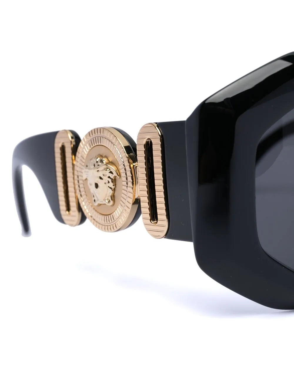 oversized geometric frame sunglasses