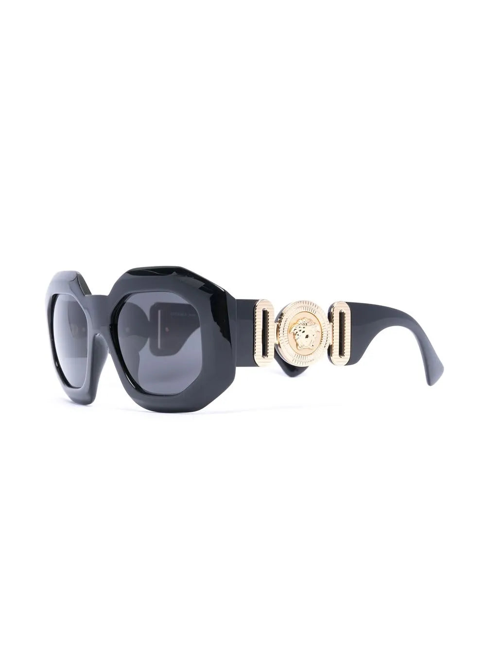 oversized geometric frame sunglasses