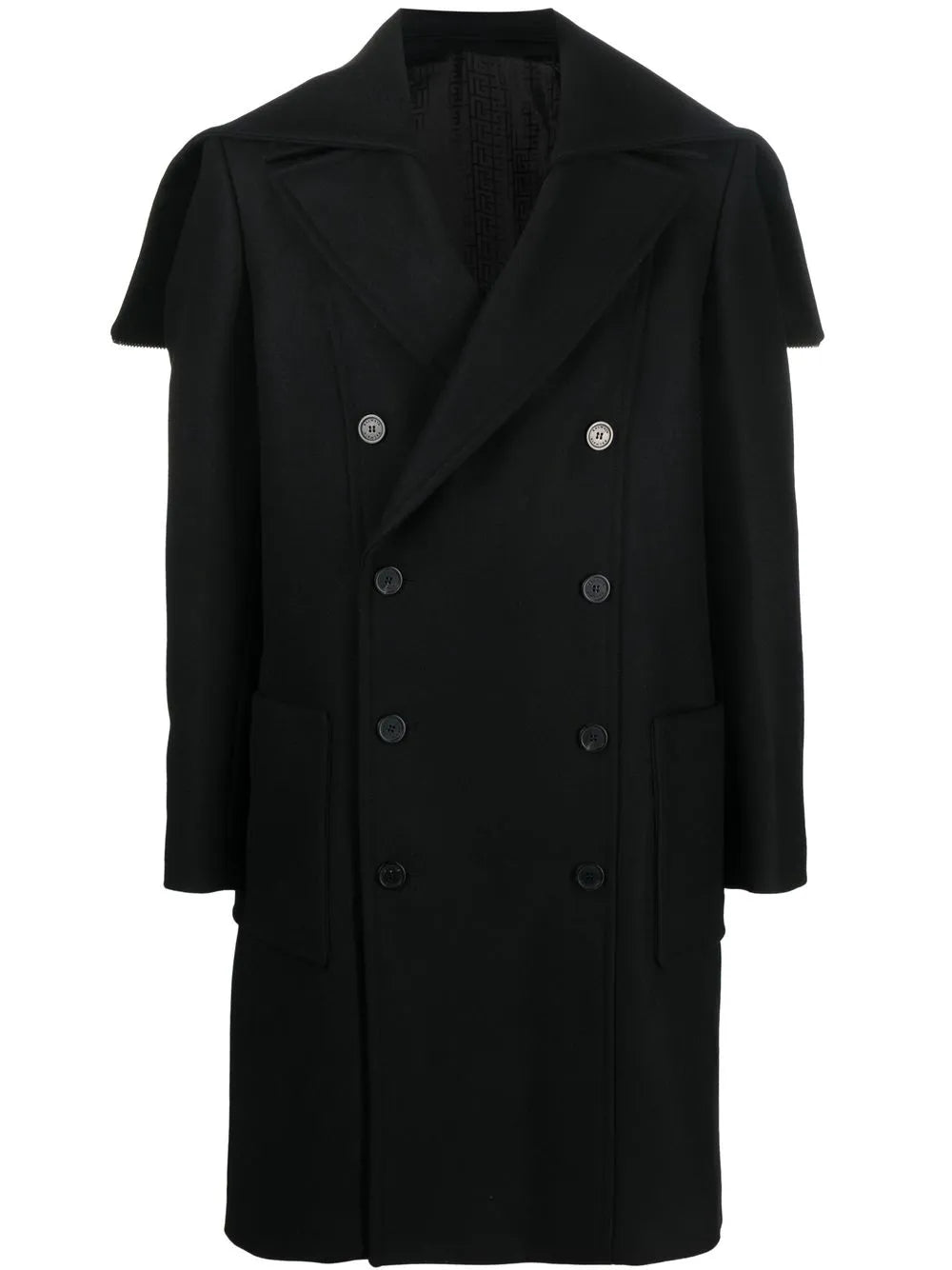 double-breasted wool coat