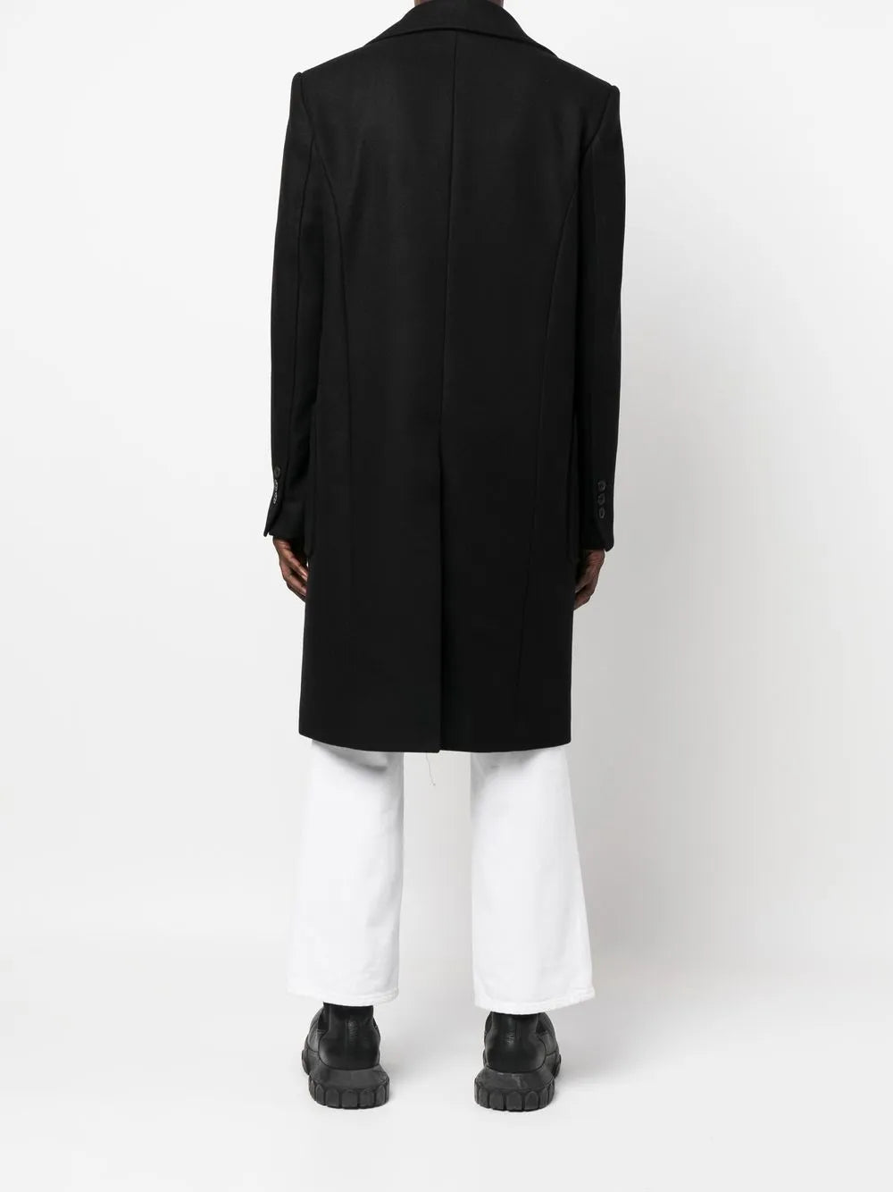 double-breasted wool coat