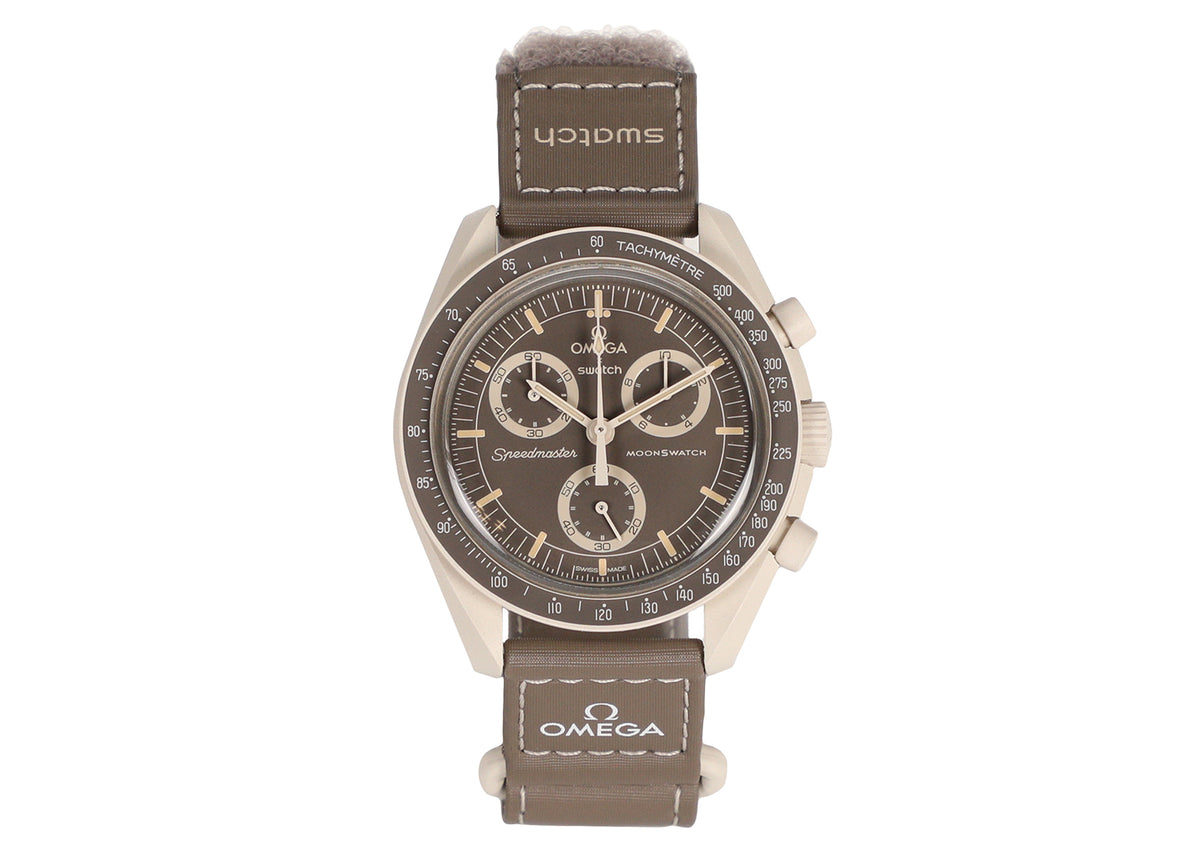 Swatch x Omega Bioceramic Moonswatch Mission On Earth Desert SO33T103