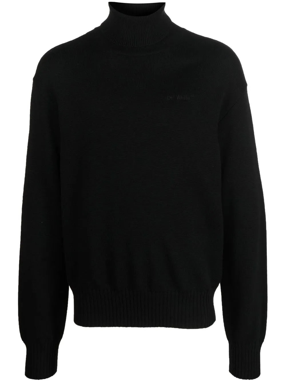 roll-neck wool jumper