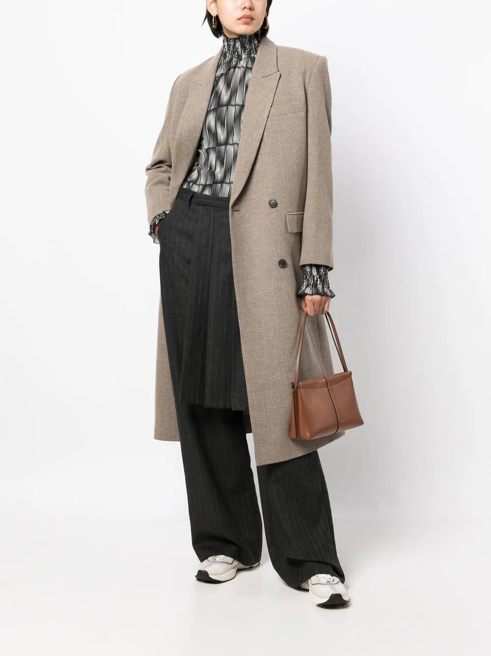 double-breasted wool coat