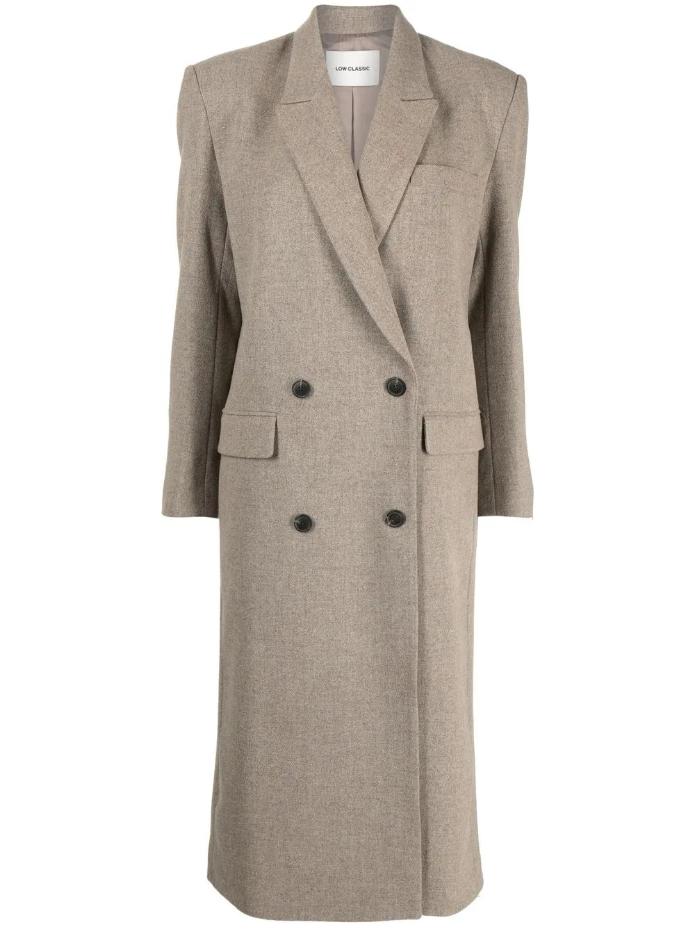 double-breasted wool coat