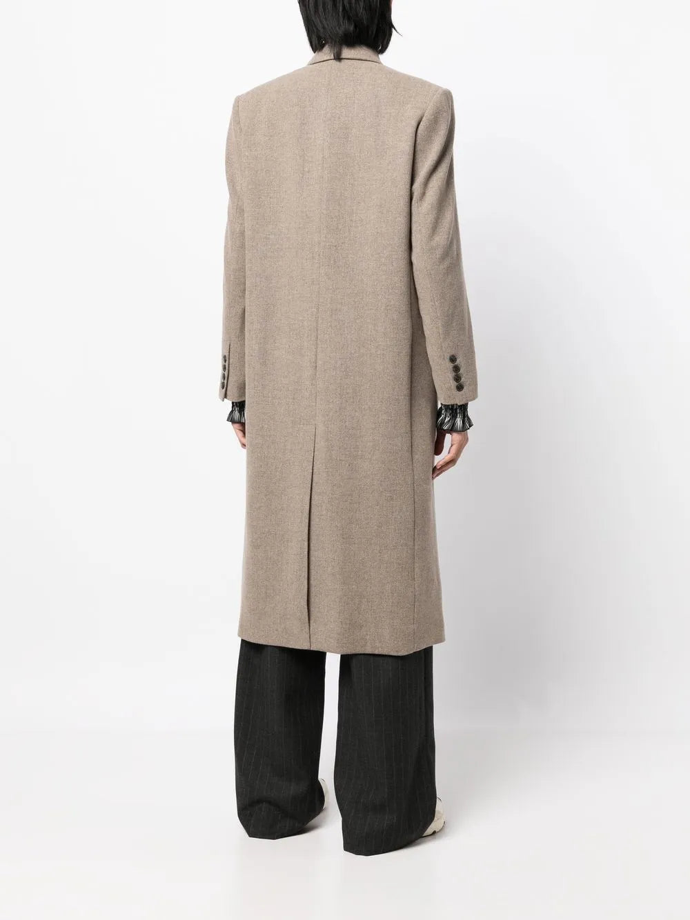 double-breasted wool coat