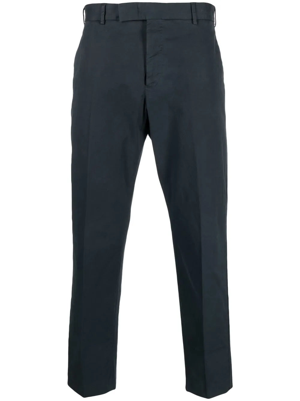 feather-detail chino trousers