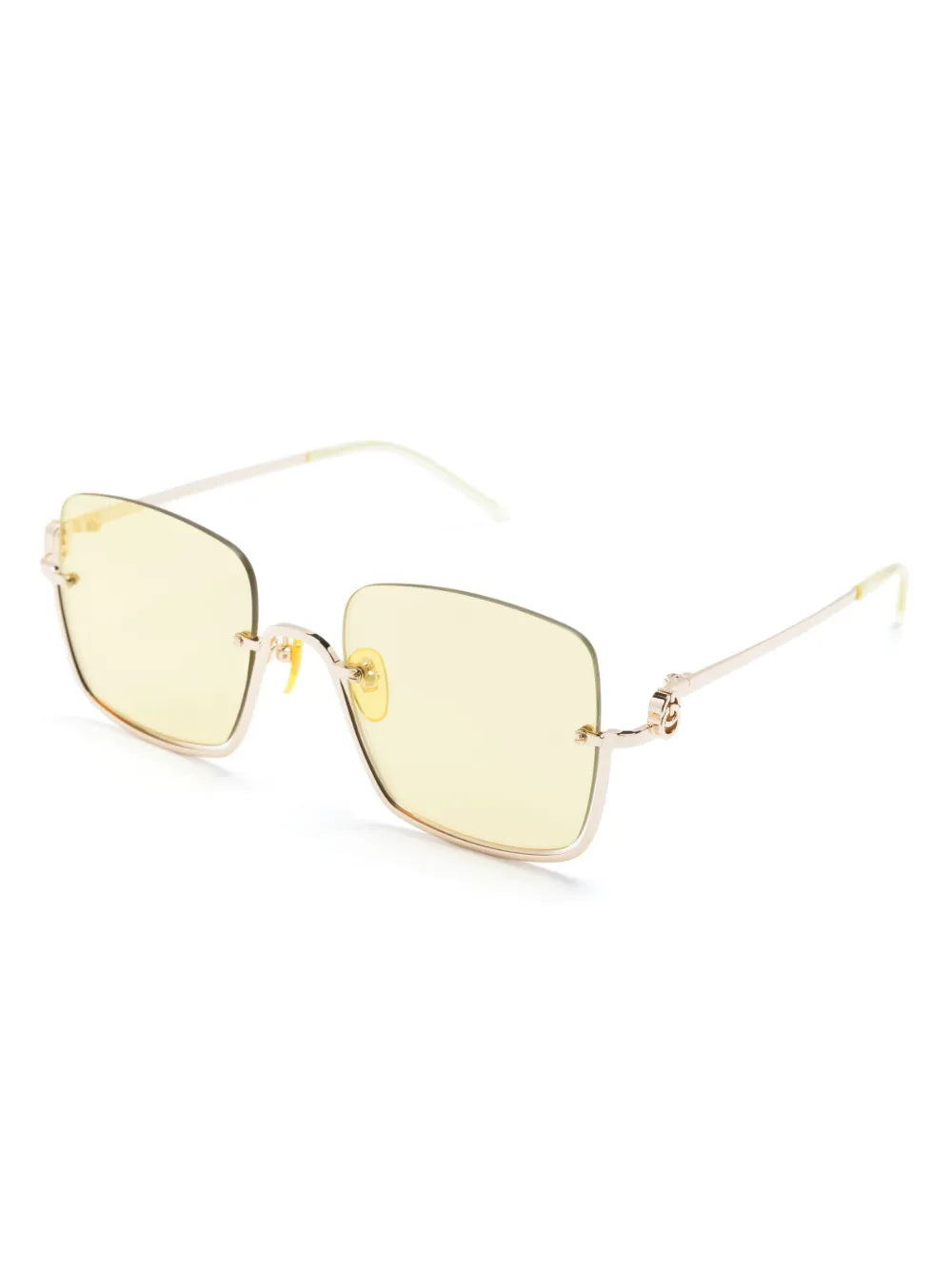 square mirrored-lense sunglasses
