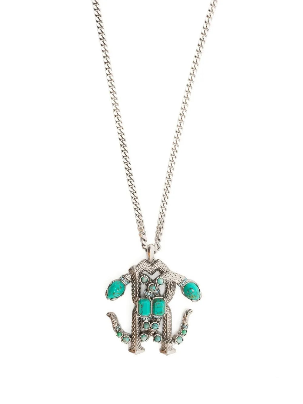 Mirror Snake pendant necklace