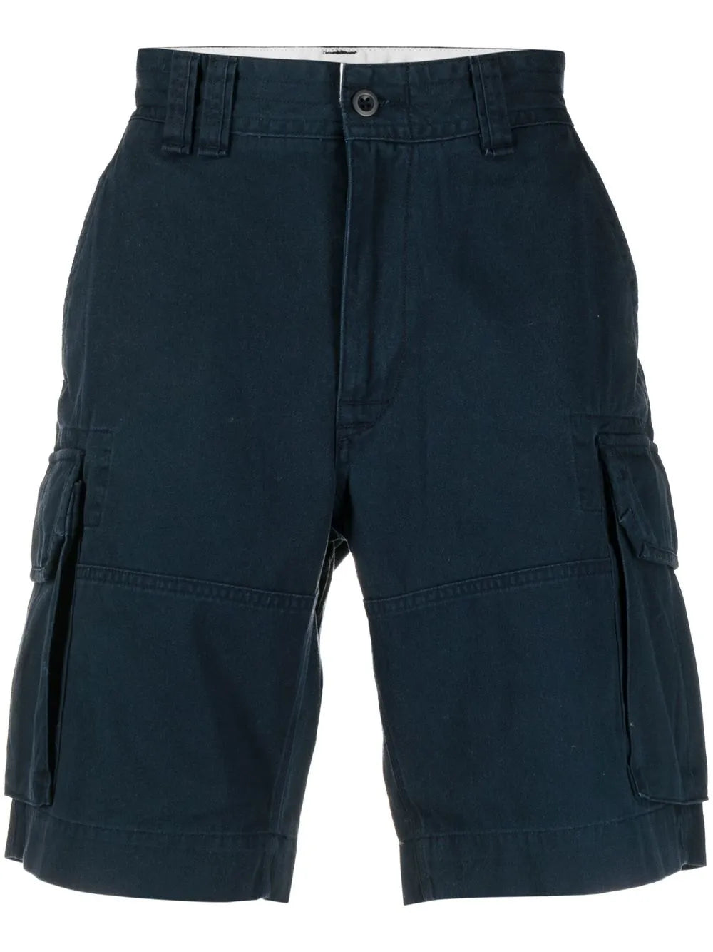 logo-patch cotton cargo shorts