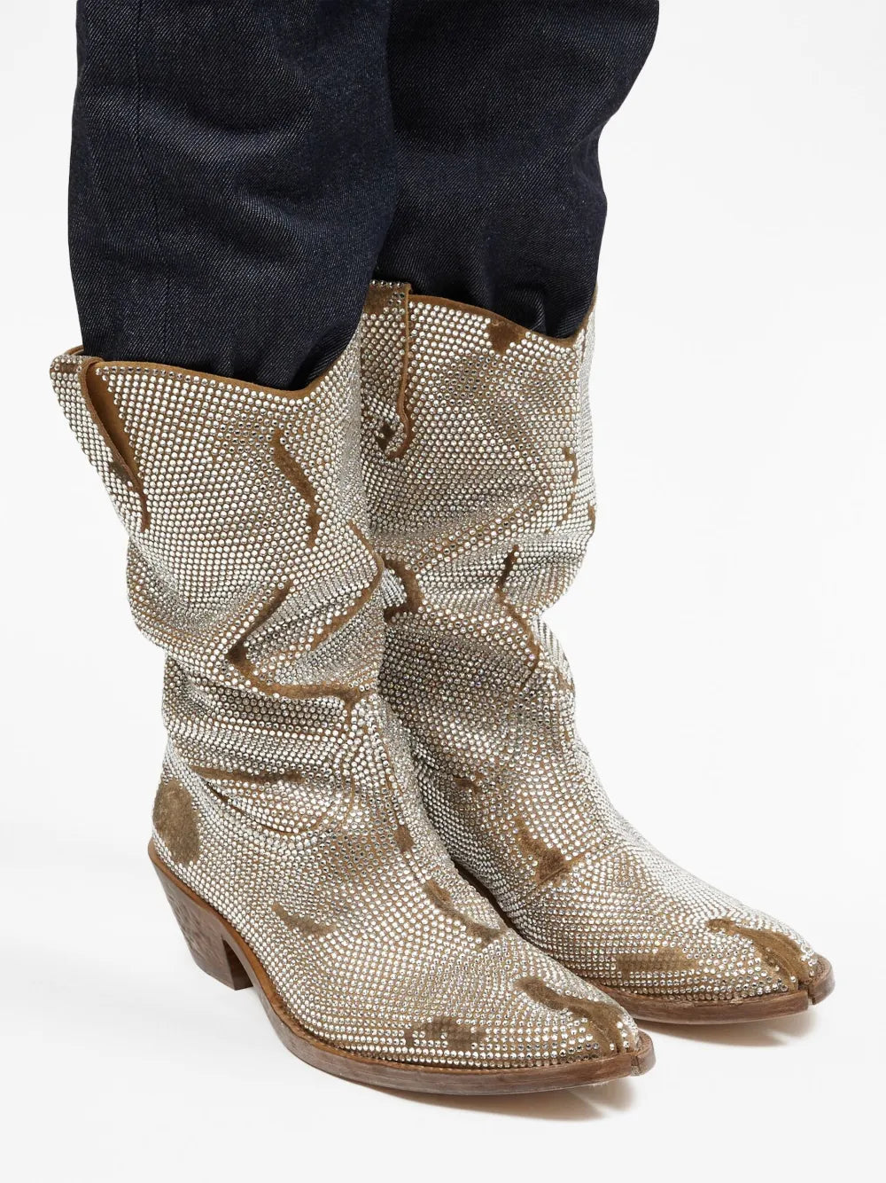 Tabi 55mm slouchy Western boots