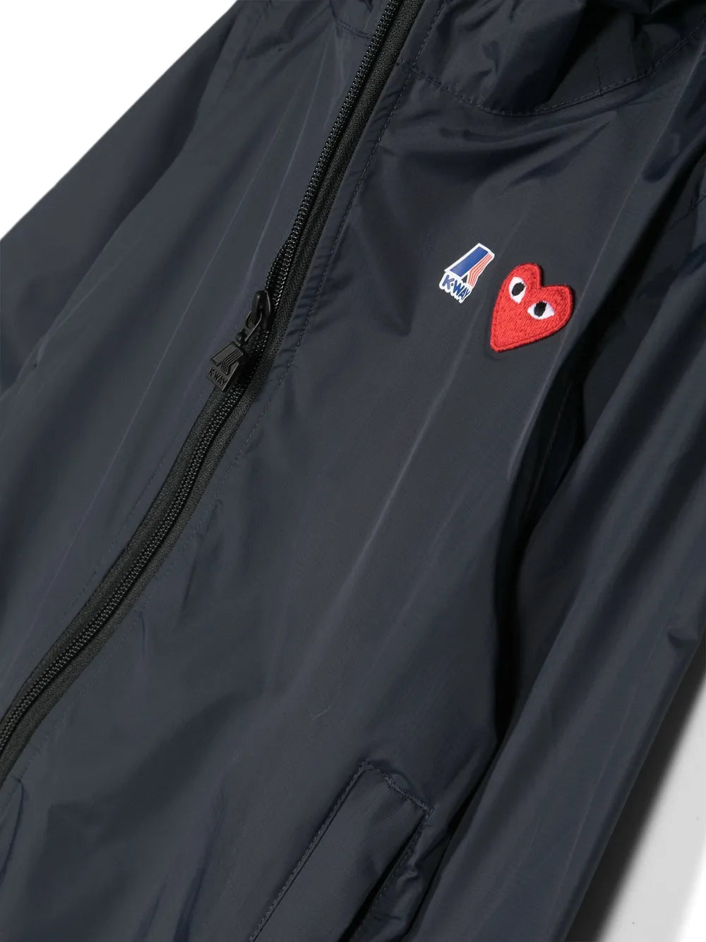logo-patch hooded jacket