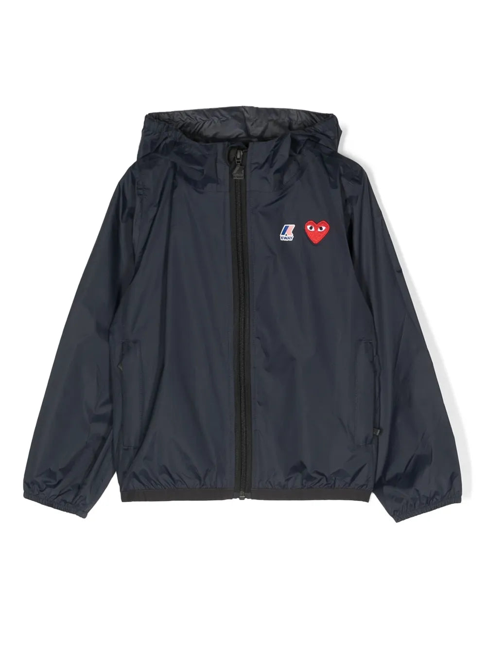 logo-patch hooded jacket