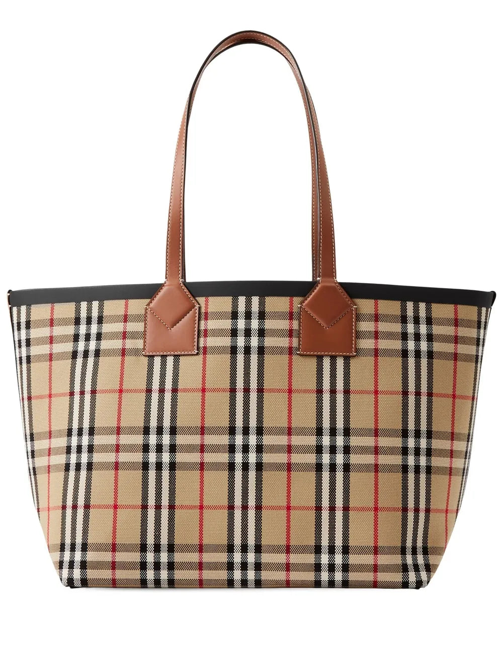medium London check-pattern tote bag