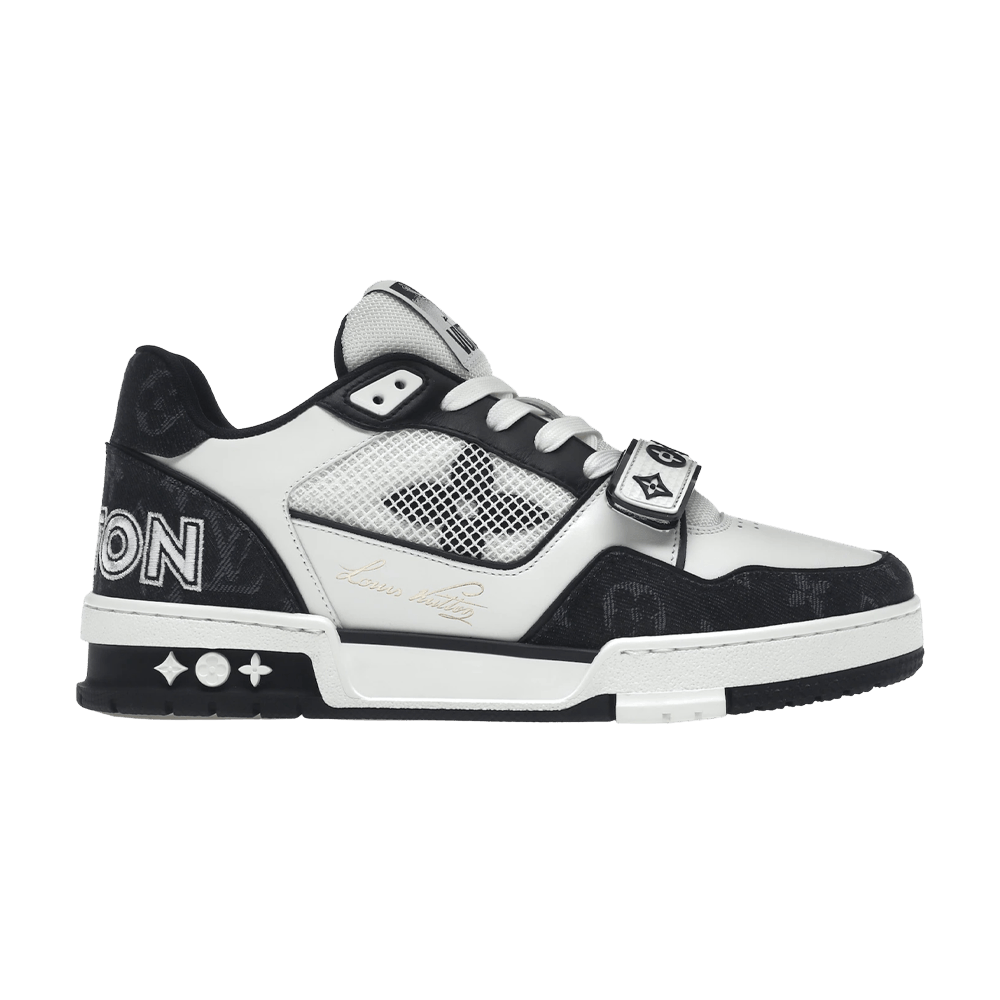 LOUIS VUITTON LV TRAINER VELCRO STRAP MONOGRAM Blue BLACK WHITE