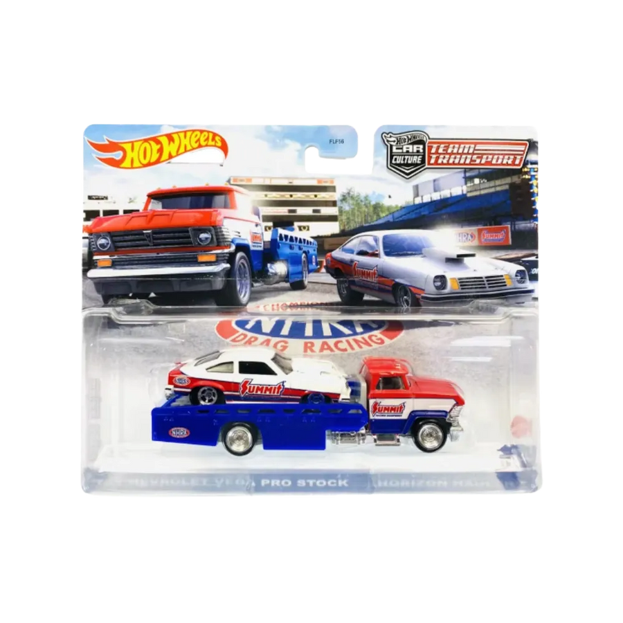 Hot Wheels Car Culture Team Transport '74 Chevrolet Vega Pro Stock & Horizon Hauler 2-Pack