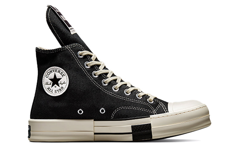 Converse Drkstar Hi Rick Owens Drkshdw Black Egret
