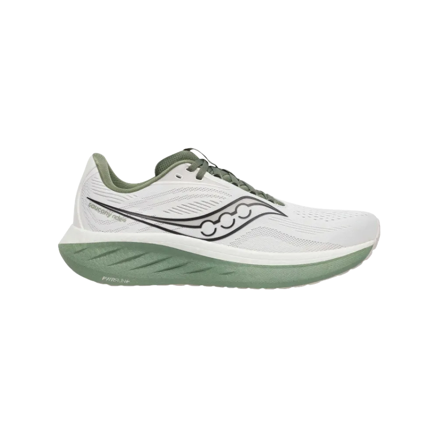 Saucony Ride 18 White Olivine