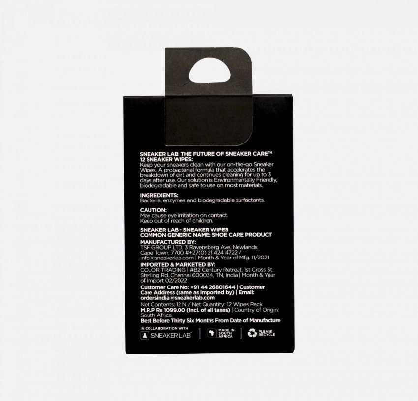 Sneaker Lab SUPERKICKS SNEAKER WIPES- 12 PACK BOX