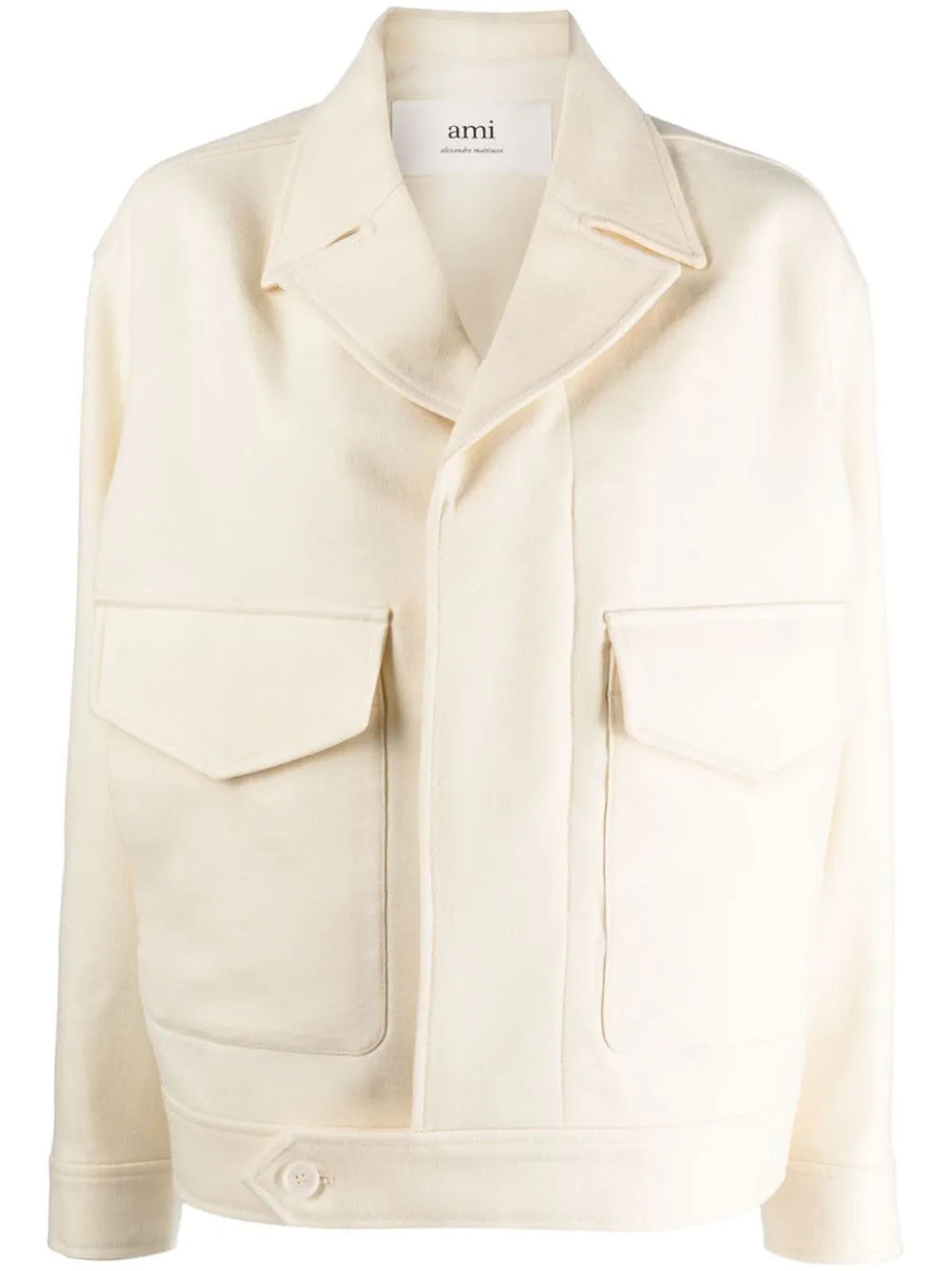 notched-lapel virgin-wool jacket