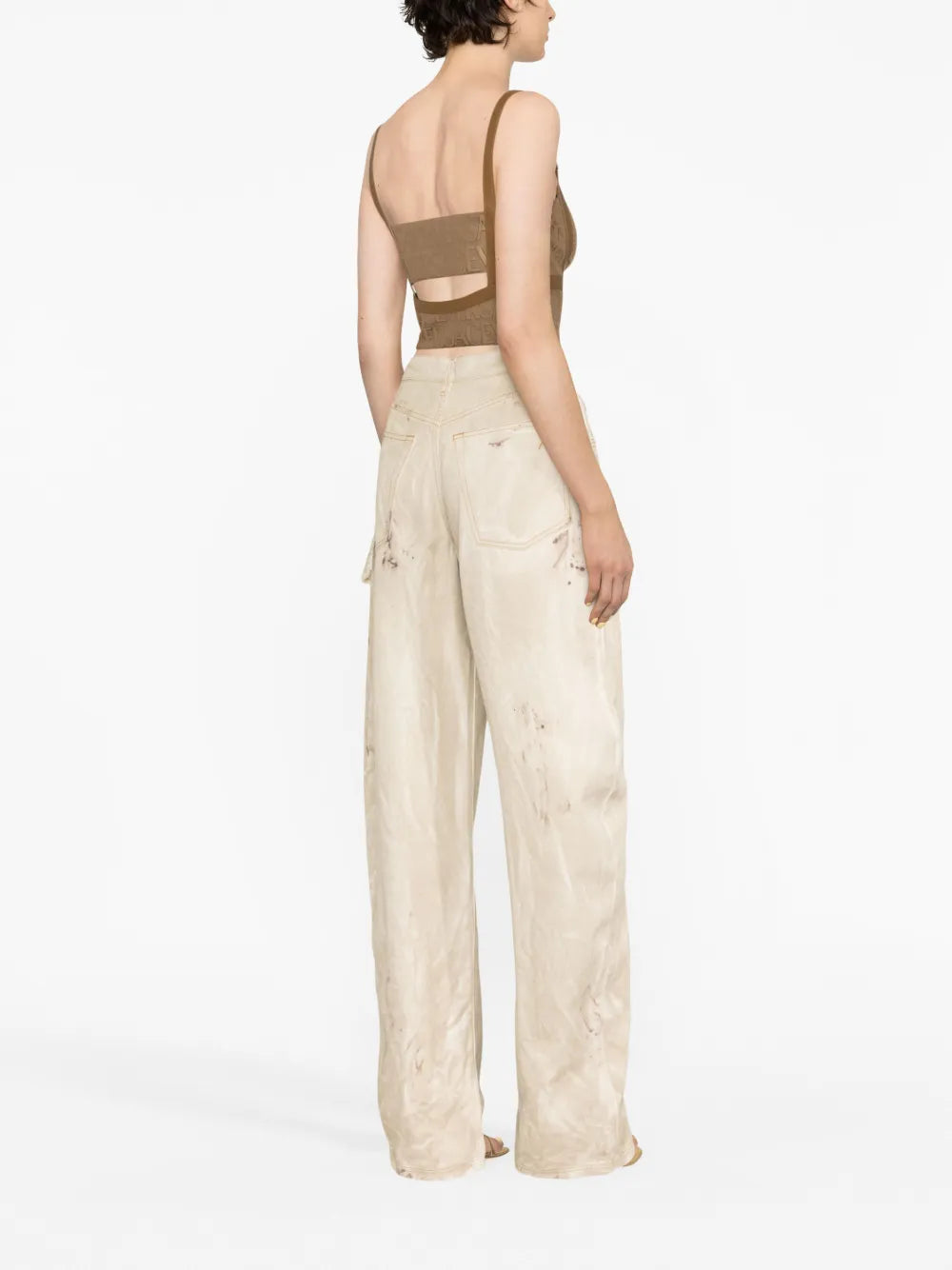 Versace Allover bustier top