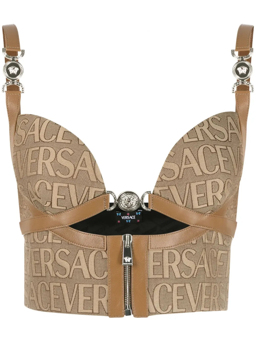 Versace Allover bustier top