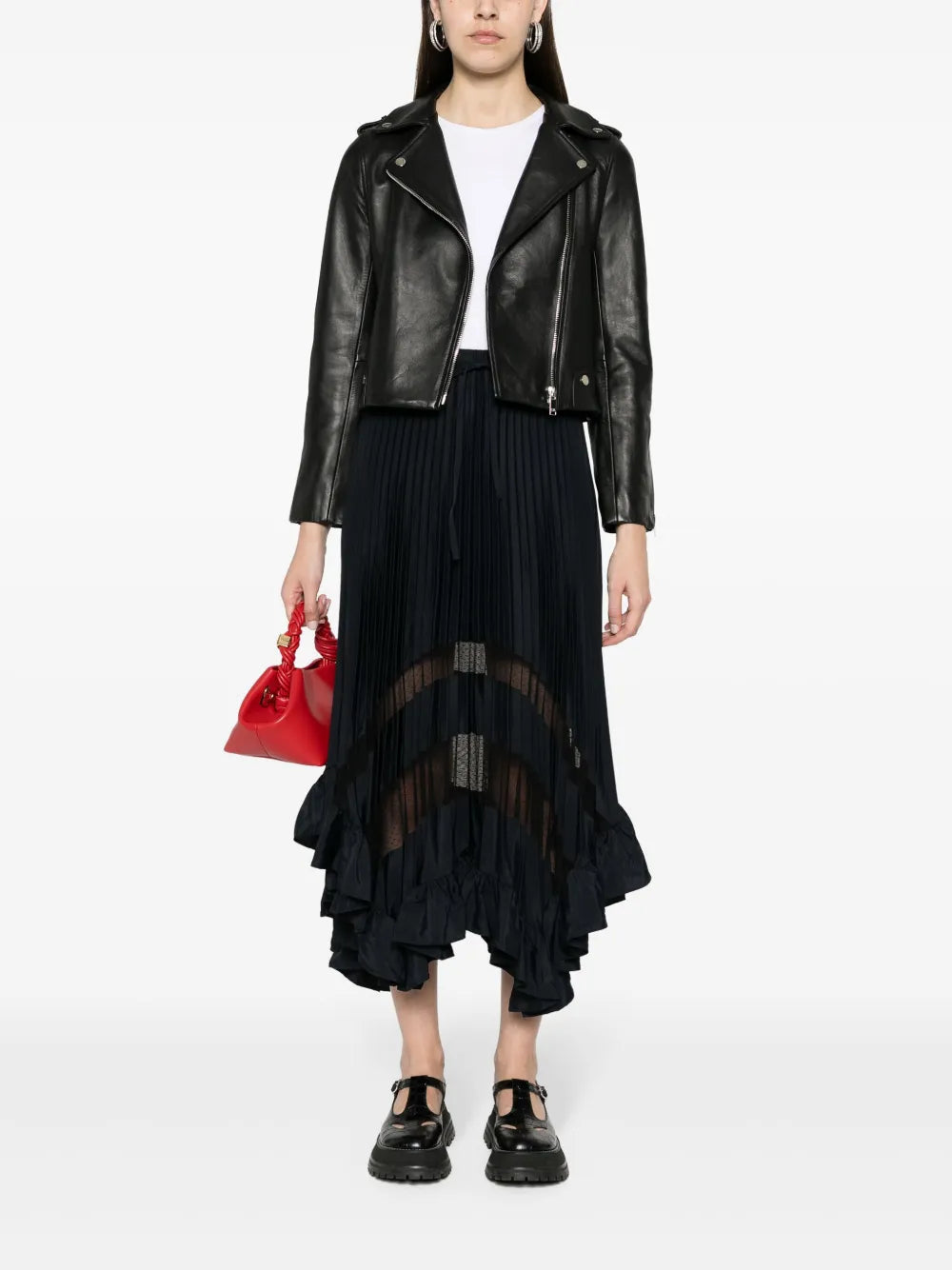 leather biker jacket