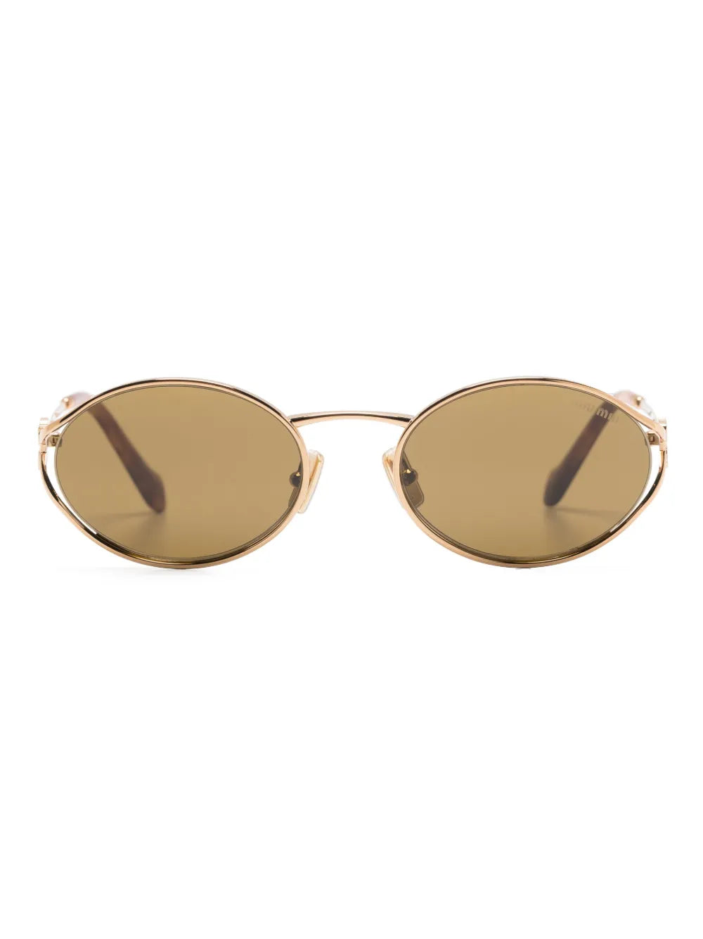 Logo round-frame sunglasses