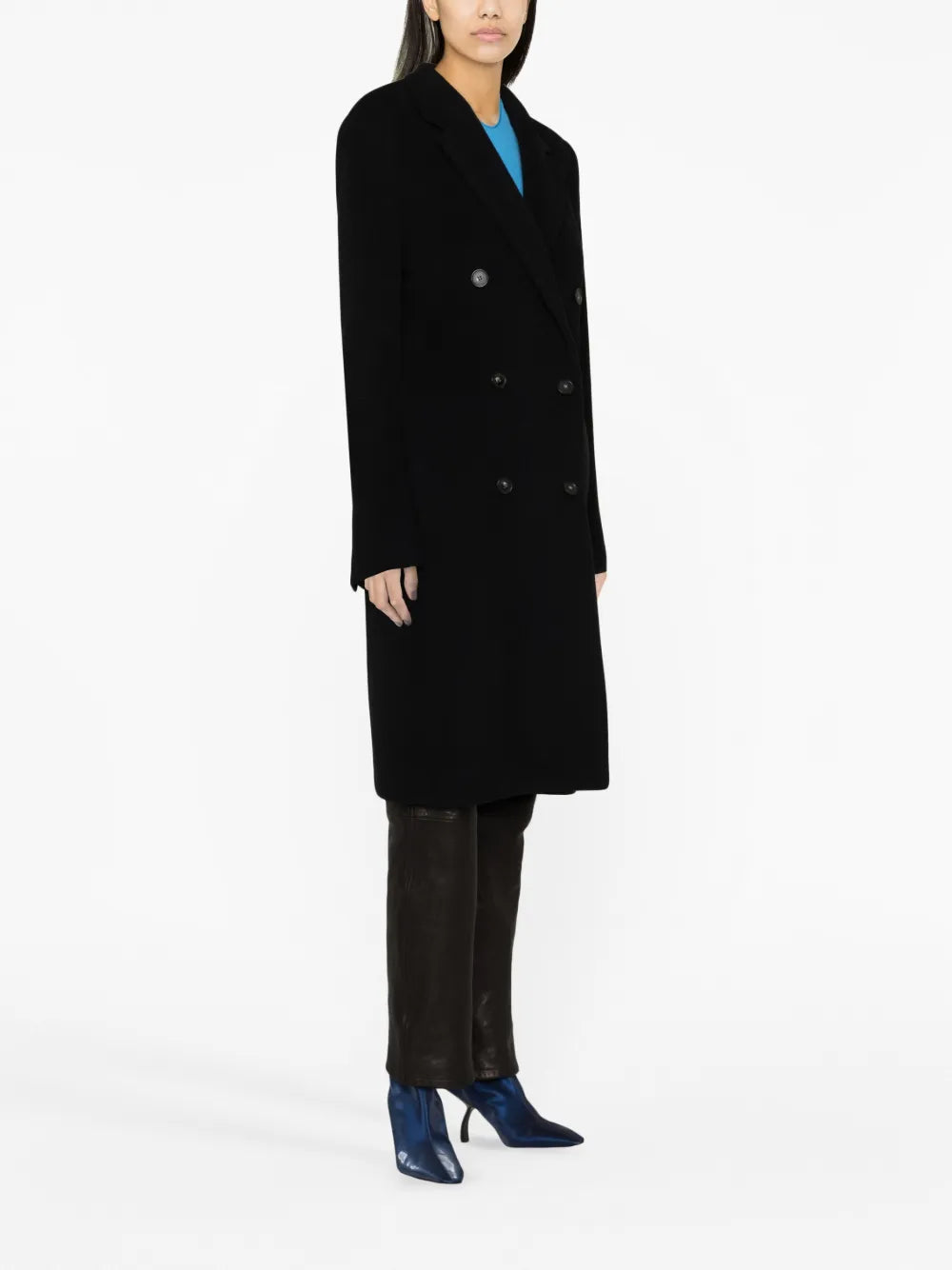 double-breasted wool coat