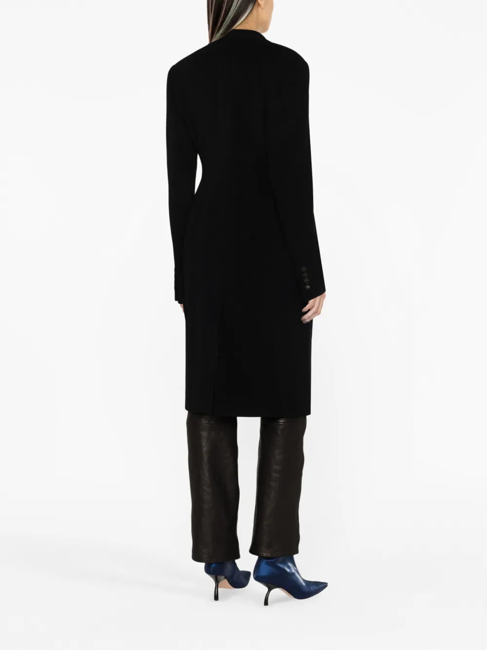double-breasted wool coat