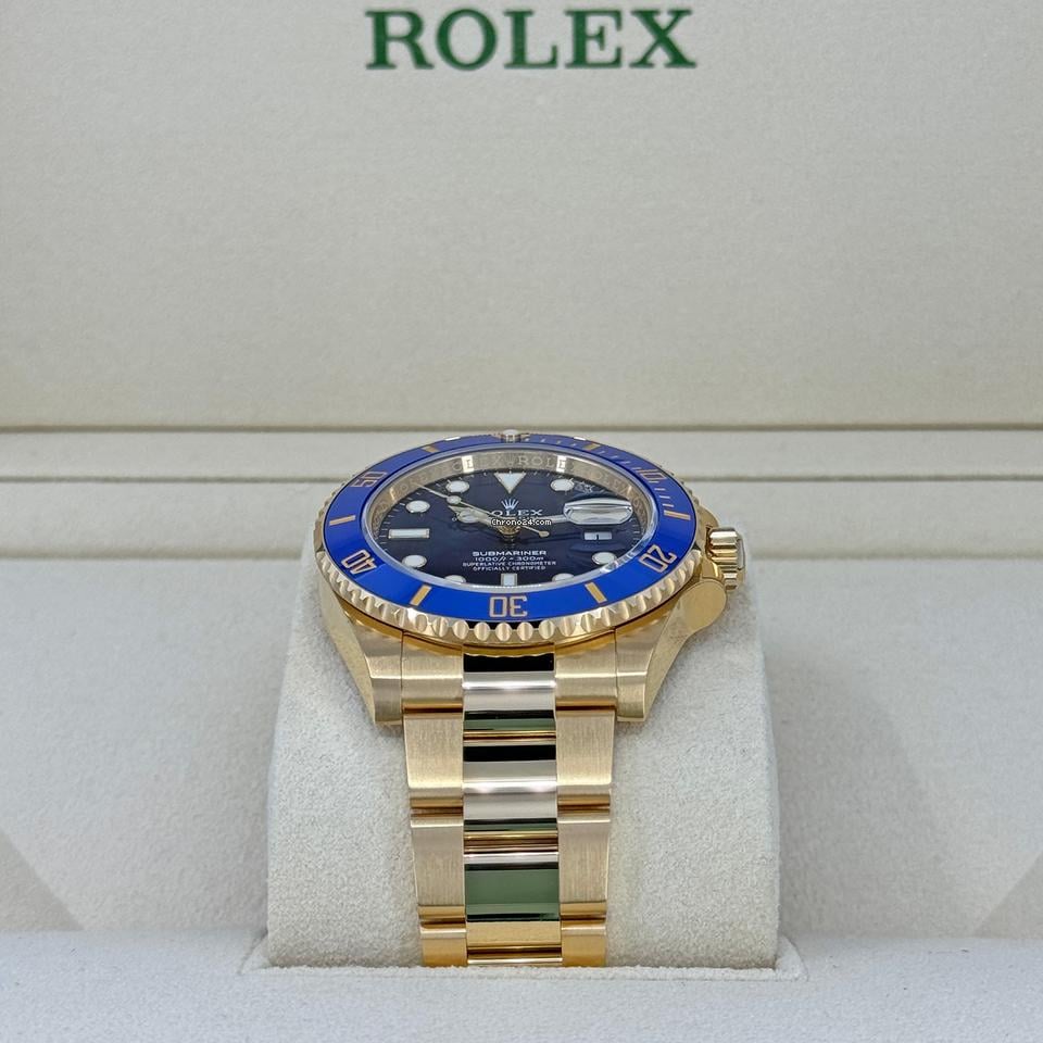 Rolex | Submariner | 126618LB | Yellow gold | 41 x 40 mm | Yellow gold | Blue | Automatic