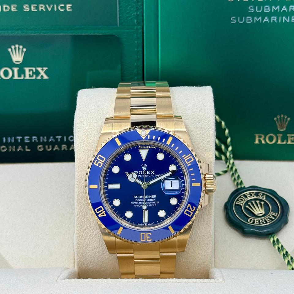 Rolex | Submariner | 126618LB | Yellow gold | 41 x 40 mm | Yellow gold | Blue | Automatic