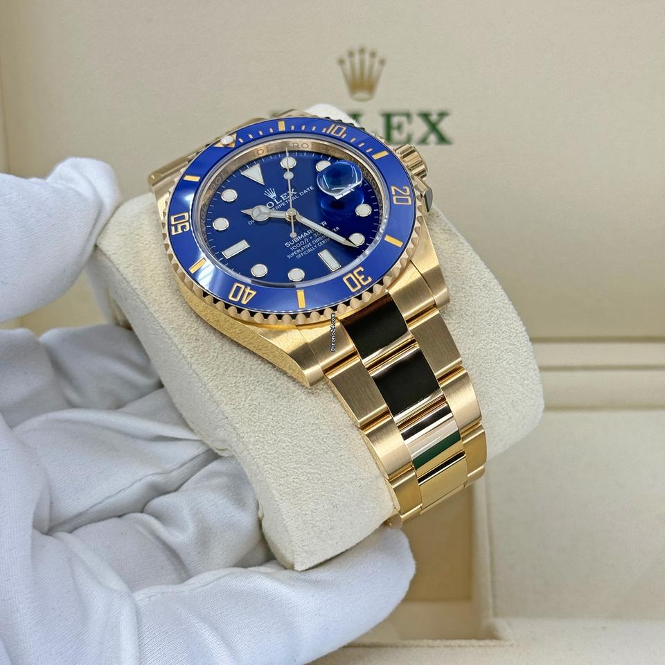 Rolex | Submariner | 126618LB | Yellow gold | 41 x 40 mm | Yellow gold | Blue | Automatic