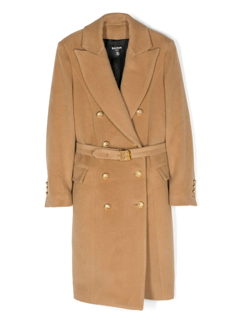 double-breasted wool coat