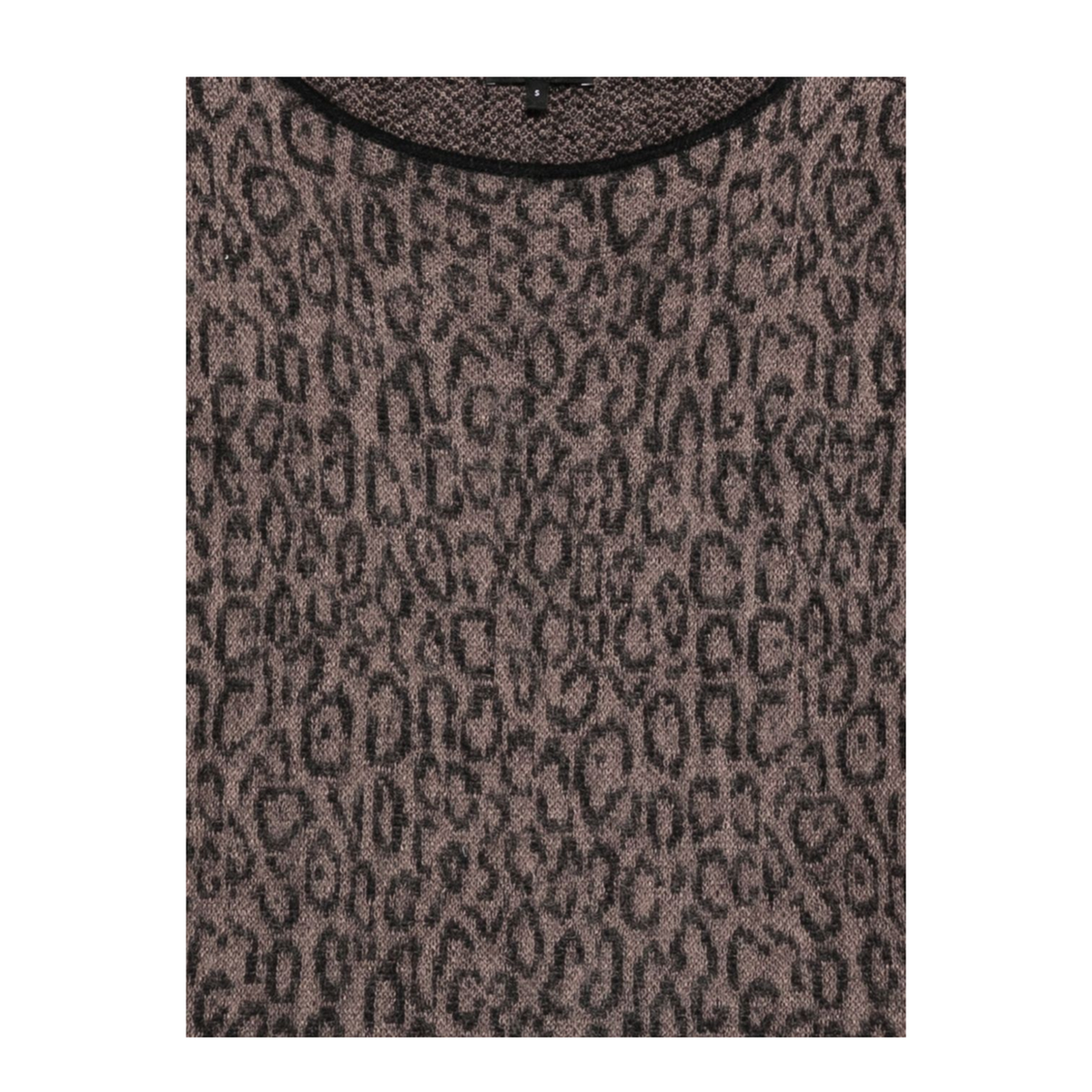 Brown Leopard Print Sweater