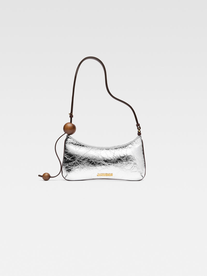 Jacquemus The Bisou Perle Beaded Shoulder-Bag Silver