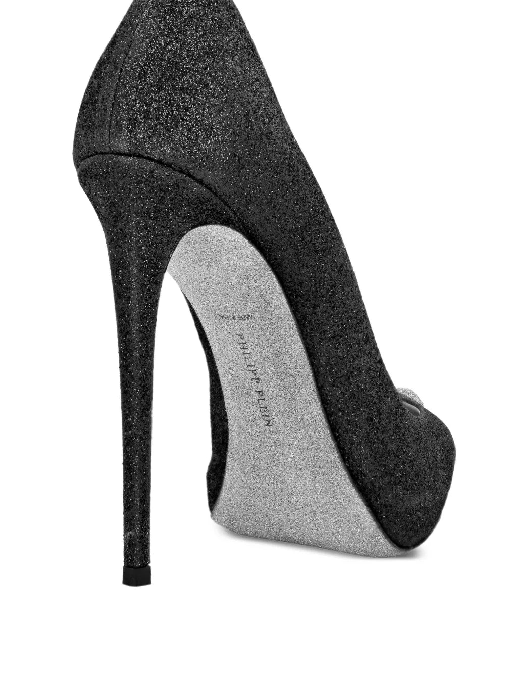 glitter-detailed stiletto pumps