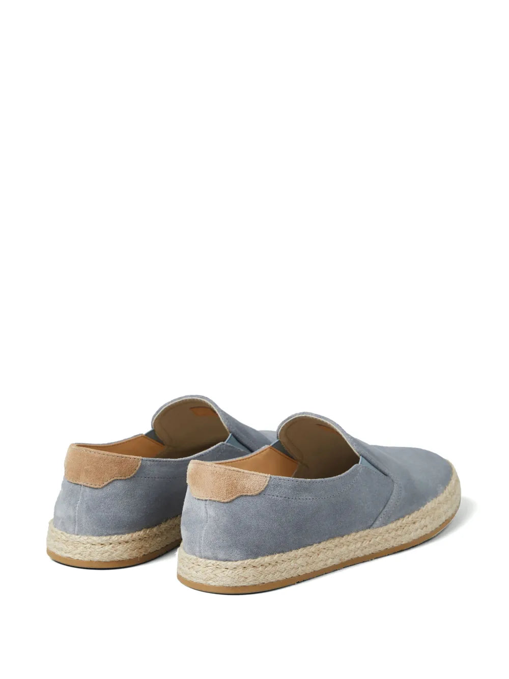 almond-toe suede loafers