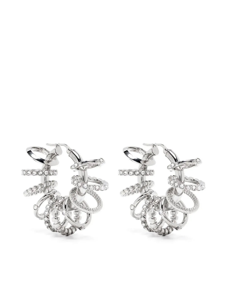 Multi Ring hoop earrings