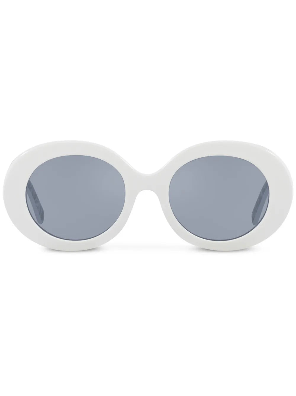 logo-embossed round-frame sunglasses