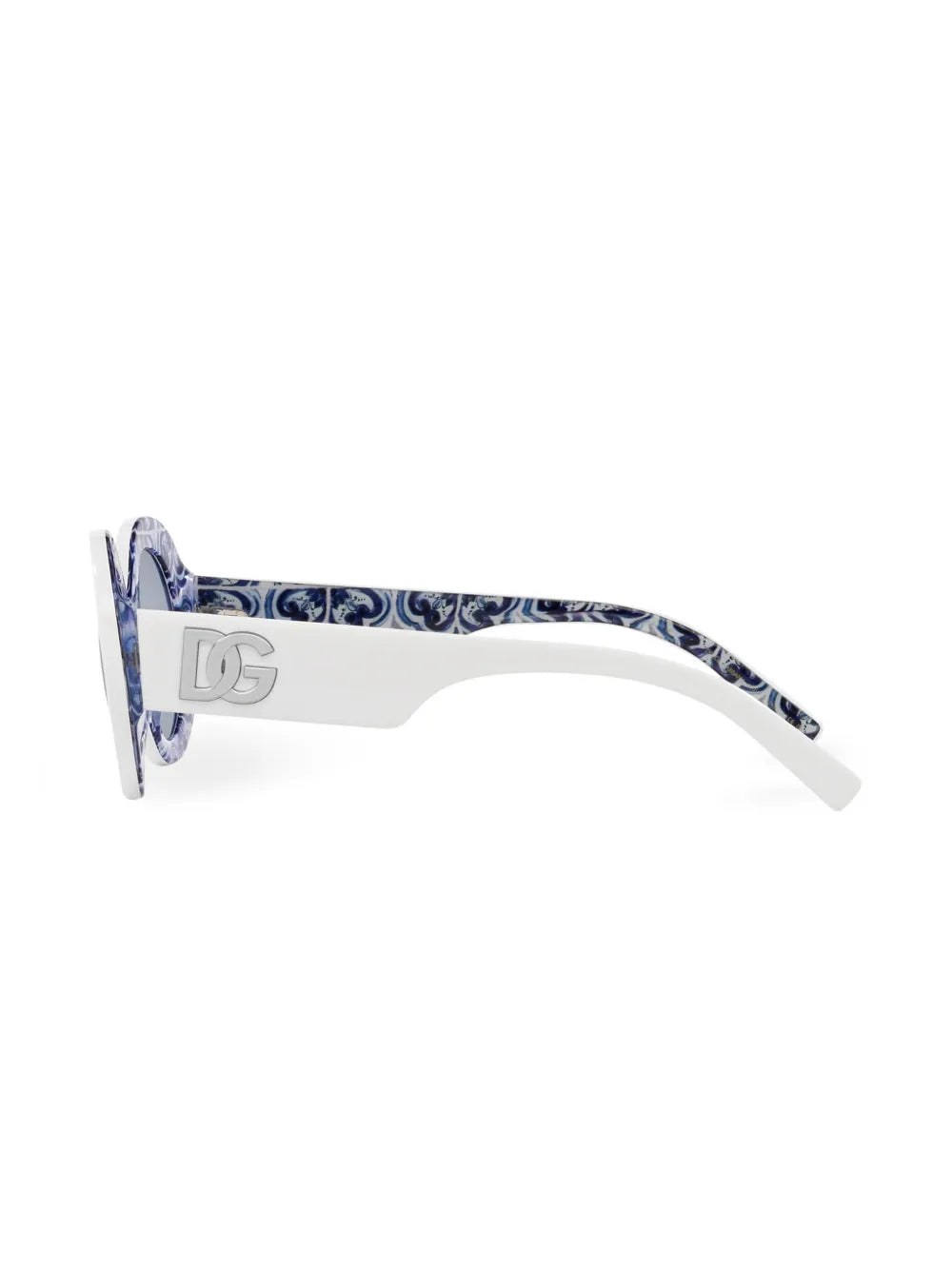 logo-embossed round-frame sunglasses