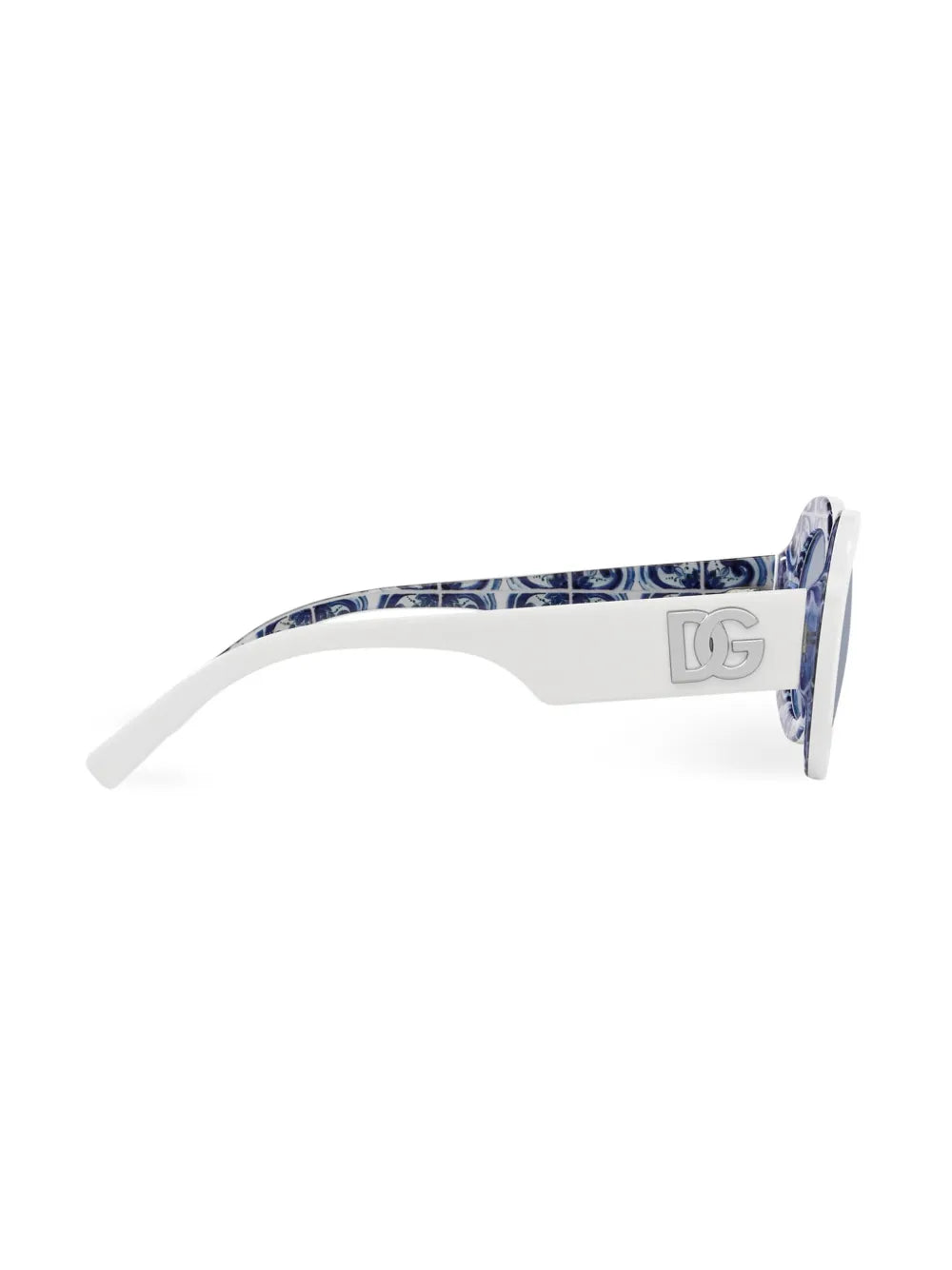 logo-embossed round-frame sunglasses