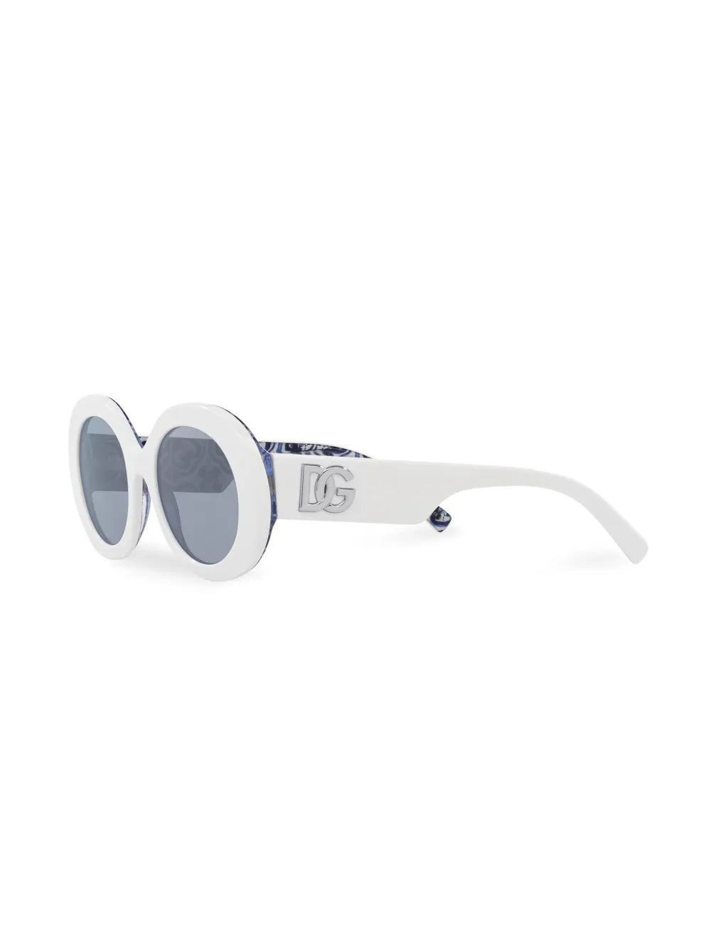 logo-embossed round-frame sunglasses