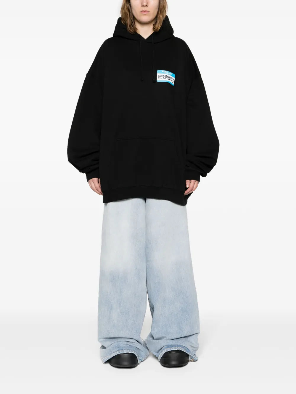 Name-tag printed Hoodie