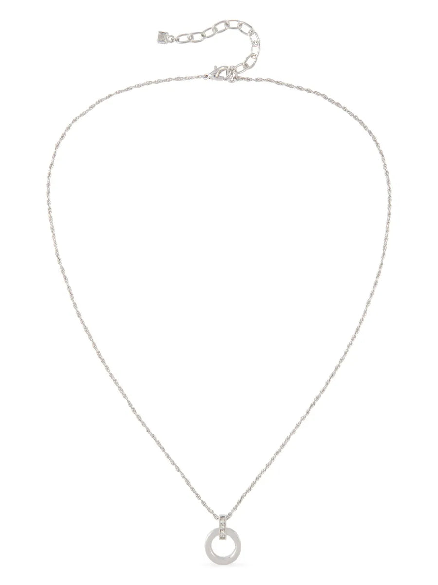 1980s pre-owned crystal-embellished pendant necklace