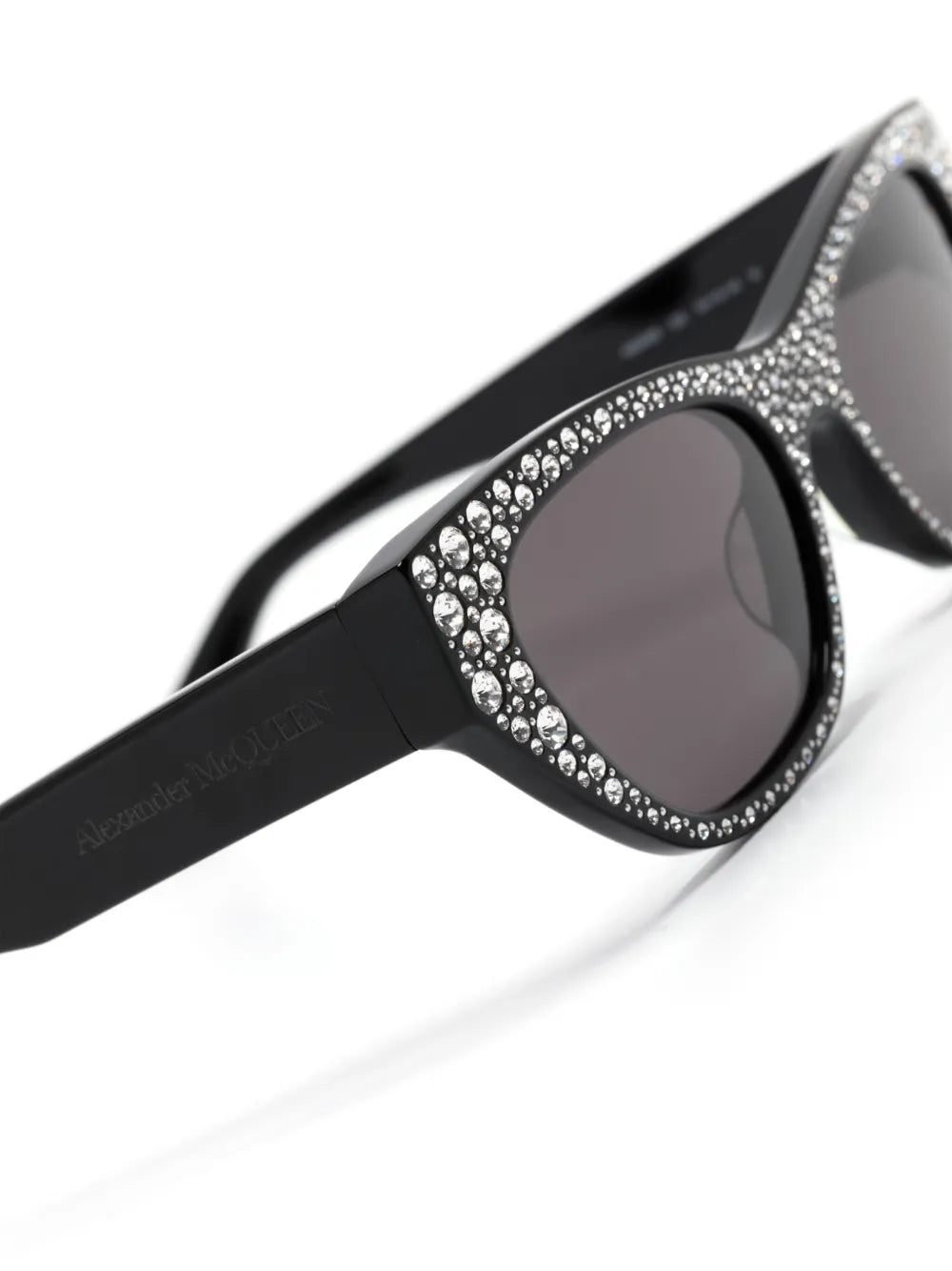 rhinestone-embellished cat-eye sunglasses