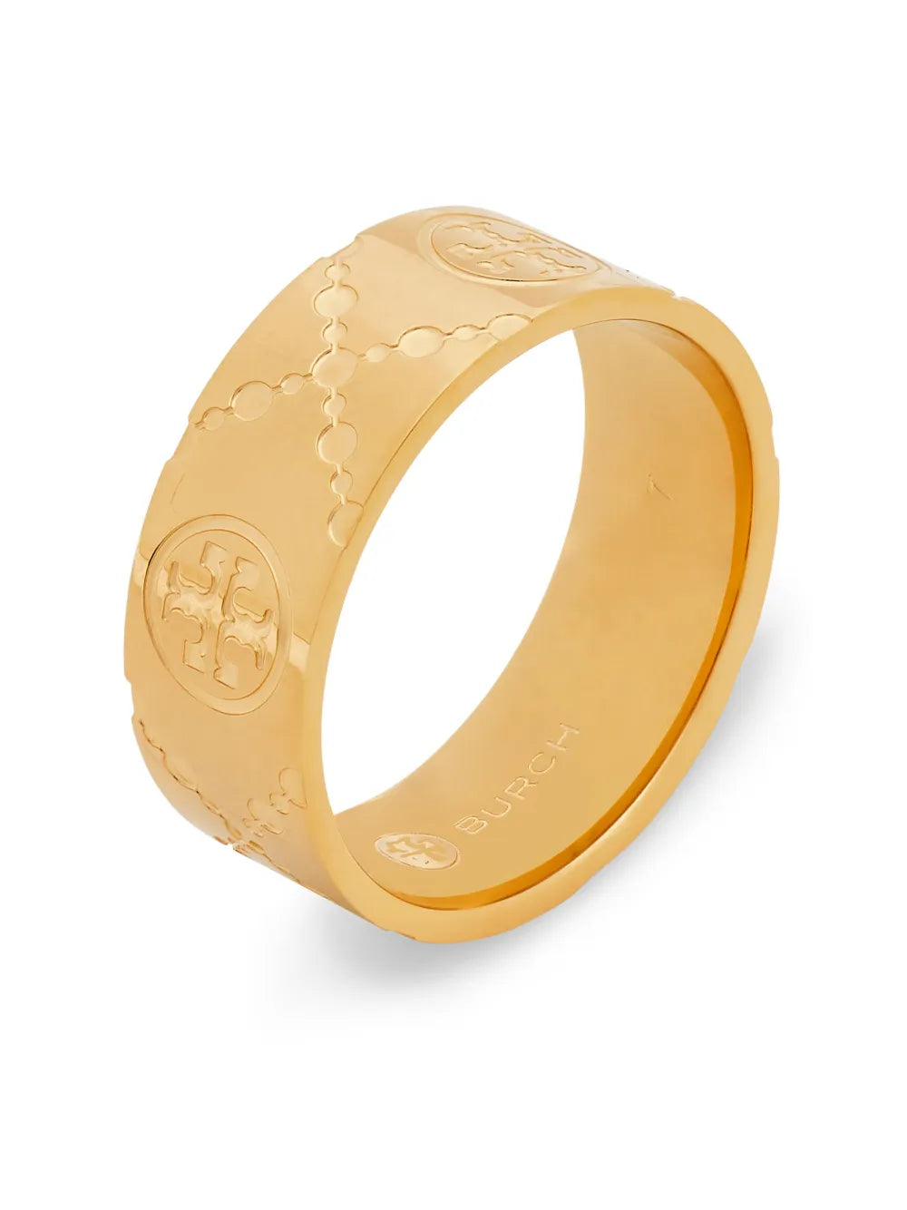 Double T polished-finish ring