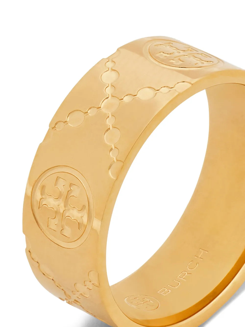 Double T polished-finish ring
