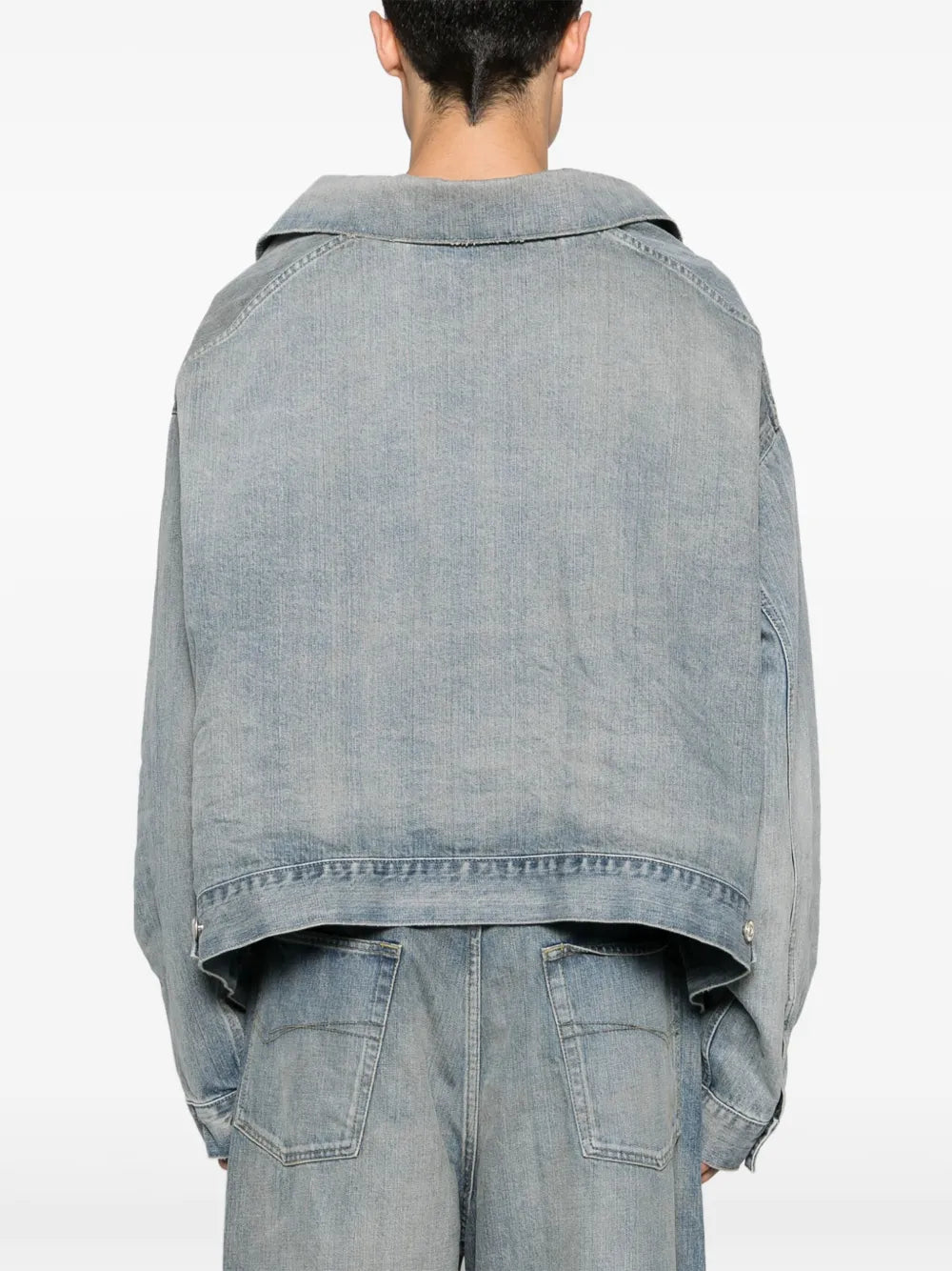 drop-shoulder denim jacket