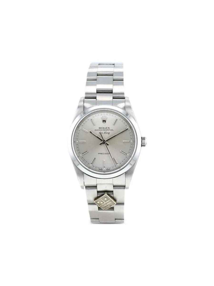 2005 pre-owned Rolex Air King Domino's - 34 mm